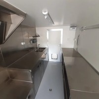 Nouvelle Conception Cuisine Mobile 3m/9.84ft Remorque de Restauration en Fibre de Verre pour Tacos, Glaces, Hot-dogs, Machines à Café, Confiseries en Acier Inoxydable et Aluminium