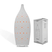 Diffuseur de parfum en céramique blanche 7 couleurs Starlight Diffuseur d'huiles essentielles LED Diffuseur d'arôme électrique à commande Wifi pour la maison
