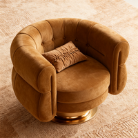 Canapé individuel moderne de style esthétique du milieu du siècle, meubles de salon intérieurs, revêtement en tissu