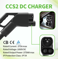 Connecteur de charge EV CCS2 DC CCS 2 Gun Neuf 150A 200A 250A 300A 400A Prise avec câble de 5 mètres