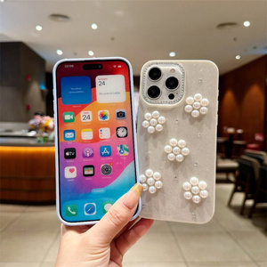 Coque de protection pour téléphone Tecno <span class=keywords><strong>Camon</strong></span> 50 Pro 50 Ultra, Lichicase, luxe, paillettes, <span class=keywords><strong>fleurs</strong></span> 3D, anti-chute, pour femmes - Product Image 5
