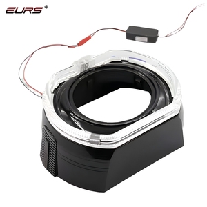 ไฟวงแหวน LED สำหรับรถยนต์รุ่นใหม่ EURS 12V 6000K ขนาด 100 มม./120 มม. พร้อมเลนส์โปรเจคเตอร์คริสตัล กันน้ำ IP68 กำลังไฟ 10W อายุการใช้งาน 50000 ชั่วโมง - Product Image 5