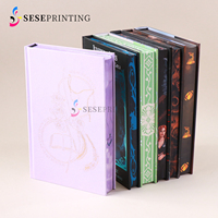 Impression de livres avec bords pulvérisés sur mesure et jaquette réversible pour boîtes d'abonnement de livres, service OEM