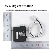 Moteur servo Feetech STS3032 6V 4,5 kg.cm 0-360 degrés TTL pour robot avec retour d'information sur la charge/position/vitesse/tension/température