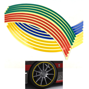 Vente en gros ruban réfléchissant coloré pour jantes de voiture 12 "17" 18 "16" autocollant pour jantes de <span class=keywords><strong>moto</strong></span> - Product Image 1