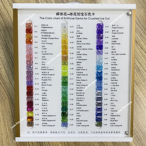 Tình Yêu Lửa Đá Quý Chất Lượng Cao <span class=keywords><strong>CZ</strong></span> Nhân Tạo Đá Quý Nhiều Màu Loose Đá Quý Nghiền Đá Cắt Cubic Zirconia Biểu Đồ Màu - Product Image 2