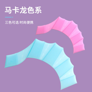 Palmes de plongée en silicone Qingdao, bleues, antidérapantes, pour adultes et enfants, équipement de sport d'été - Product Image 2