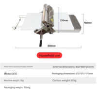 Laminoir à pâte électrique 220V de table |   Laminoir à pâte feuilletée à épaisseur réglable pour cuisine commerciale