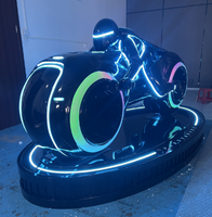 Ktv bar livehouse Tavern Restaurant Glow-in-the-dark moto sculpture décoration dynamique voiture de course décoration lumineuse