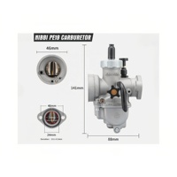 Carburateur NIBBI PE24 pour moto tout-terrain, pit bike, quad, scooter, moto 100cc 110cc 125cc, carburateur PE24