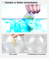 Vente en gros d'étiquettes solubles sensibles à l'eau, papier autocollant pour preuve, étiquette de garantie, papier soluble dans l'eau pour récipients alimentaires