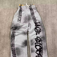 Ensemble sweat à capuche et pantalon de survêtement Gravvi automne, 400 grammes, imprimé personnalisé, délavé à l'acide, vintage, oversize, deux pièces, streetwear, collection privée