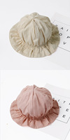 Gorro de Pescador para Bebé, Primavera Otoño, Estilo Princesa, Gorro Delgado para Recién Nacido, Cálido, de Fibra de Algodón, Protección Solar