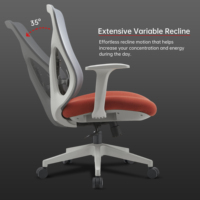 Chaise de bureau de projet EN1335 BIFMA avec siège en mousse haute densité, chaise de travail professionnelle, chaises de bureau ergonomiques pivotantes