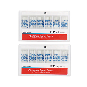 Manuelle Zahnärztliche Hochabsorbierende Papierpunkte PP 02-Konik <span class=keywords><strong>200</strong></span> Stück/Box 15-40 #   45-80 #   CE-zertifiziert Klasse II - Product Image 3