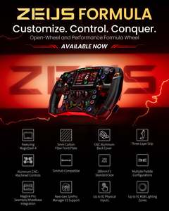 Simagic <span class=keywords><strong>Zeus</strong></span> Formula พวงมาลัยอะลูมิเนียมแบบมีสายพร้อมอะแดปเตอร์ MagicDash4 & maglink Pro F1จำลองการแข่งรถสำหรับพีซี - Product Image 3