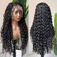 Proveedor Mayorista de Pelucas de Cabello Camboyano Virgen Natural Pre-Depilado 13x4 Onda al Agua Cabello Humano Pelucas de Encaje Frontal HD