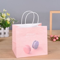 Großhandel Weiß Schwarz Recycelbare Kleidung Schuhe Lager Geschenk Fast Food Take Away Verpackung Einkaufen Kraft Papiertüte Mit Griffen
