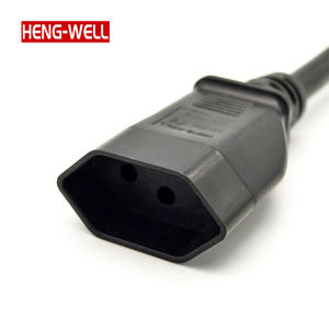 INMETRO Cables de extensión de enchufe macho hembra de 3 pines 10A <span class=keywords><strong>Cable</strong></span> de alimentación para computadora Brasil NBR 14136 compatible - Product Image 5