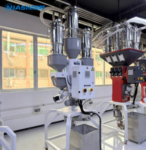 2 Componenten 500 Kg/u Automatische Batch Weegsysteem Plastic Grondstof Doseermachine Met Mixer Gravimetrische Blender - Product Image 2