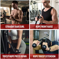 Exercices complets pour triceps biceps Fixation de câble de levage de fitness Système de poulie de gymnastique à domicile