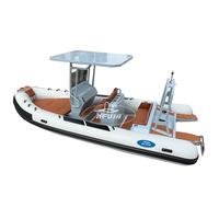 Hedia Bateau pneumatique rigide de luxe en aluminium de haute qualité 19 pieds 5,8 m 580 Hypalon Dignhy