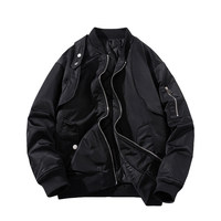 Blousons aviateurs multi-métal à fermeture éclair pour l'automne et l'hiver, style streetwear, veste tactique rembourrée pour hommes, design tendance