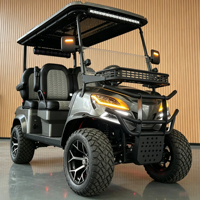 Voiturette de golf électrique 72V Lithium 4 places 5kW avec couleur assortie et espace de rangement supplémentaire pour la gestion immobilière aux États-Unis