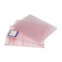 Plaques alvéolaires PC anti-UV 2000*300mm 2100*5800mm en polycarbonate transparent noir pour toitures et serres