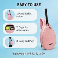 Housse de raquette de pickleball sans bords, durable, portable, imperméable, légère et écologique pour enfants et sportifs