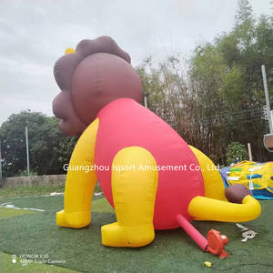 Riesige Werbung Aufblasbarer Löwe Modell Werbung Aufblasbarer Cartoon Löwe Aufblasbarer Löwe Mit Licht - Product Image 4