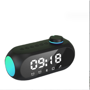 S18 Bluetooth Speaker RGB Clock Portable <b>Mini</b> Stereo With Alarm For Home <b>Desk</b> Use - Product Image 2
