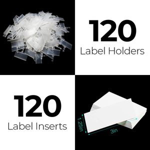 Factory Manufacturer Custom Pvc Labels Clip Holder Strip Price Tag Holder with Adhesive Tape for Wire <b>Shelf</b> Slatwall <b>Hook</b> - Product Image 3
