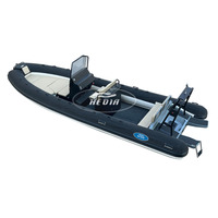 Offre Spéciale aluminium rigide 23ft 7m Pvc/hypalon/orca annexe gonflable yacht de pêche de luxe grand bateau de patrouille de terrasse avec cabine