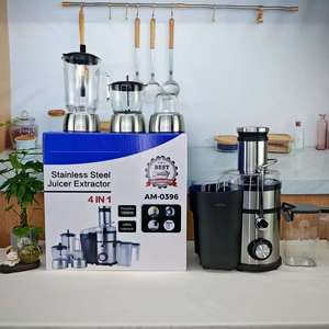 Extracteur de jus 4-en-1 domestique avec séparation des déchets, presse-<span class=keywords><strong>fruits</strong></span> et légumes non filtré, machine à <span class=keywords><strong>fruits</strong></span> entièrement automatique - Product Image 6