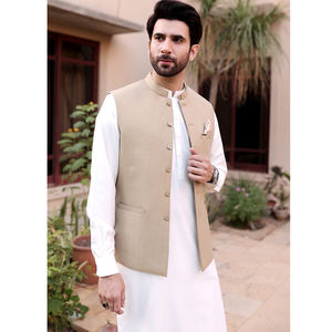 Haute qualité hiver col Mandarin hommes mariage gilet Pakistan Style indien écologique respirant raisonnable/pas cher prix - Product Image 4