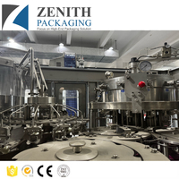Machine de remplissage automatique de boissons gazeuses en canettes/bouteilles, ligne de production de bière, de soda et d'eau pour canettes en PET et en verre