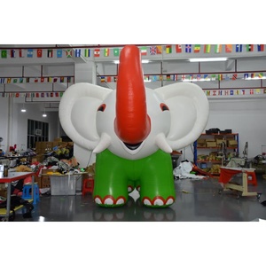 Elefante Inflable Gigante KeepFuns, Decoración Inflable de Elefante de Dibujos Animados Personalizada para Promoción de Eventos con Soplador - Product Image 2