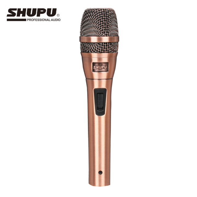 SHUPU SM-8.2 Portable Dynamic Cardioid Polar Wired XLR Microphone Noise Cancelling Audio System for Church Stage for Karaoke