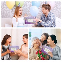 Panier-cadeau de bain de luxe en verre personnalisé unique pour femme, mère, épouse, petite amie, sœur, amie, fait main, avec des produits à la lavande