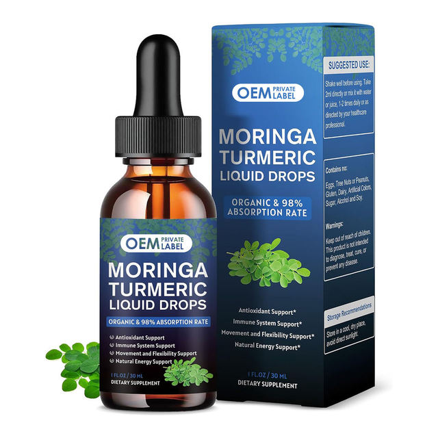 OEM Best 10 in 1 With Sea Moss, Moringa, Turmeric, Black Seed Oil, Oregano, Ashwagandha Soursop Bitters Liquid Drops 60ml
