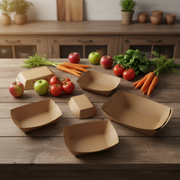 Papier alimentaire écologique, biodégradable, recyclé, enduit, résistant à la graisse, imperméable, aseptique, auto-érigeable, carré, pour frites et sushis