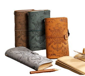 New Vintage <b>Magnetic</b> Leather Portable Travel Notepad Diary Creative Strap Hand Ledger Notebook A6 - Product Image 1