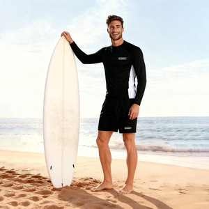 Traje de baño de manga larga de secado rápido para hombre Baiya, para surf, natación y playa - Product Image 4