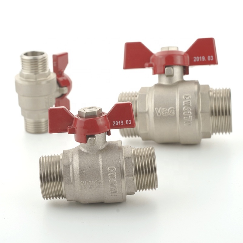 Dn15 Dn20 Dn25 Male Thread Butterfly Handle Forged Brass Ball Float Valve Manufacturers