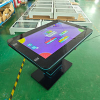 Meja Kopi Pintar Android 43 Inci dengan Layar Sentuh dan Tablet Game