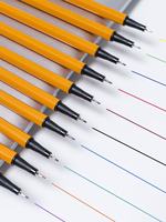 OEM 12 pièces vente chaude usine fibre ligne fine stylo à aiguille à base d'eau peinture contour fourniture marqueur stylo peinture croquis
