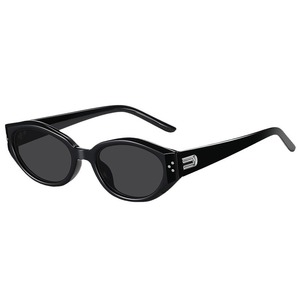 Lunettes de soleil œil de chat couleur thé avec monture noire pour femmes, verres polarisés UV400, monture complète en PC TAC, YC9040 C3 - Product Image 5
