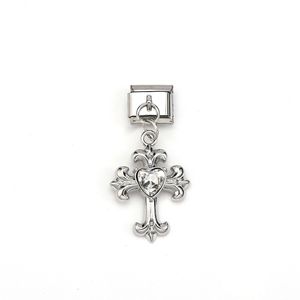 Heart-Shaped Elastic <b>Bracelet</b> With <b>Crystal</b> Pendant Unisex Fashion Jewelry Zinc Alloy Casual Accessory - Product Image 4