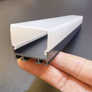 Barre lumineuse LED luminescente à trois côtés SDW25.4x23.8 <span class=keywords><strong>mm</strong></span> 24 <span class=keywords><strong>mm</strong></span> de large, profil <span class=keywords><strong>en</strong></span> <span class=keywords><strong>aluminium</strong></span> <span class=keywords><strong>en</strong></span> forme de <span class=keywords><strong>U</strong></span>, bande LED <span class=keywords><strong>en</strong></span> <span class=keywords><strong>aluminium</strong></span> - Product Image 2